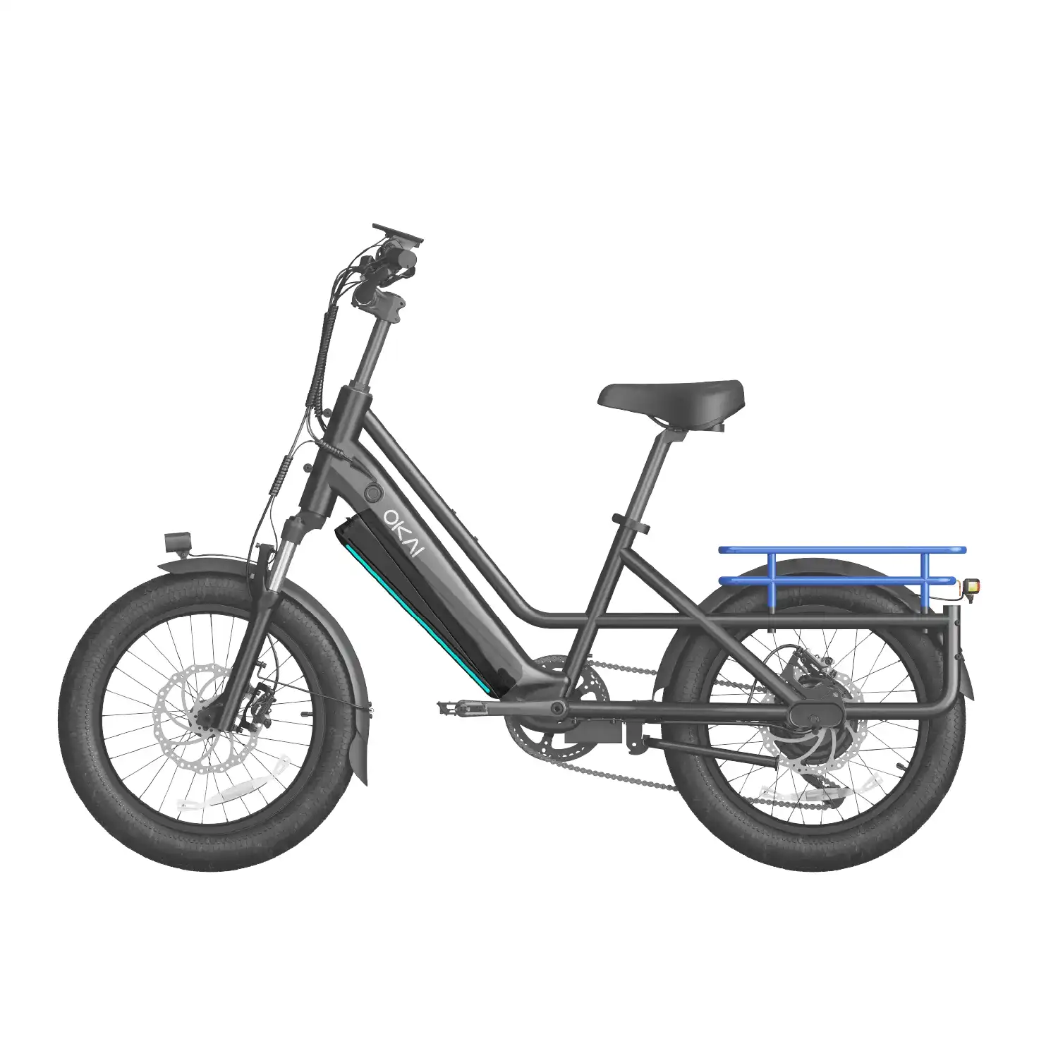 OKAI E-Kargo EB70 Cargo Utility eBike 440 lbs Weight Capacity - Image 11