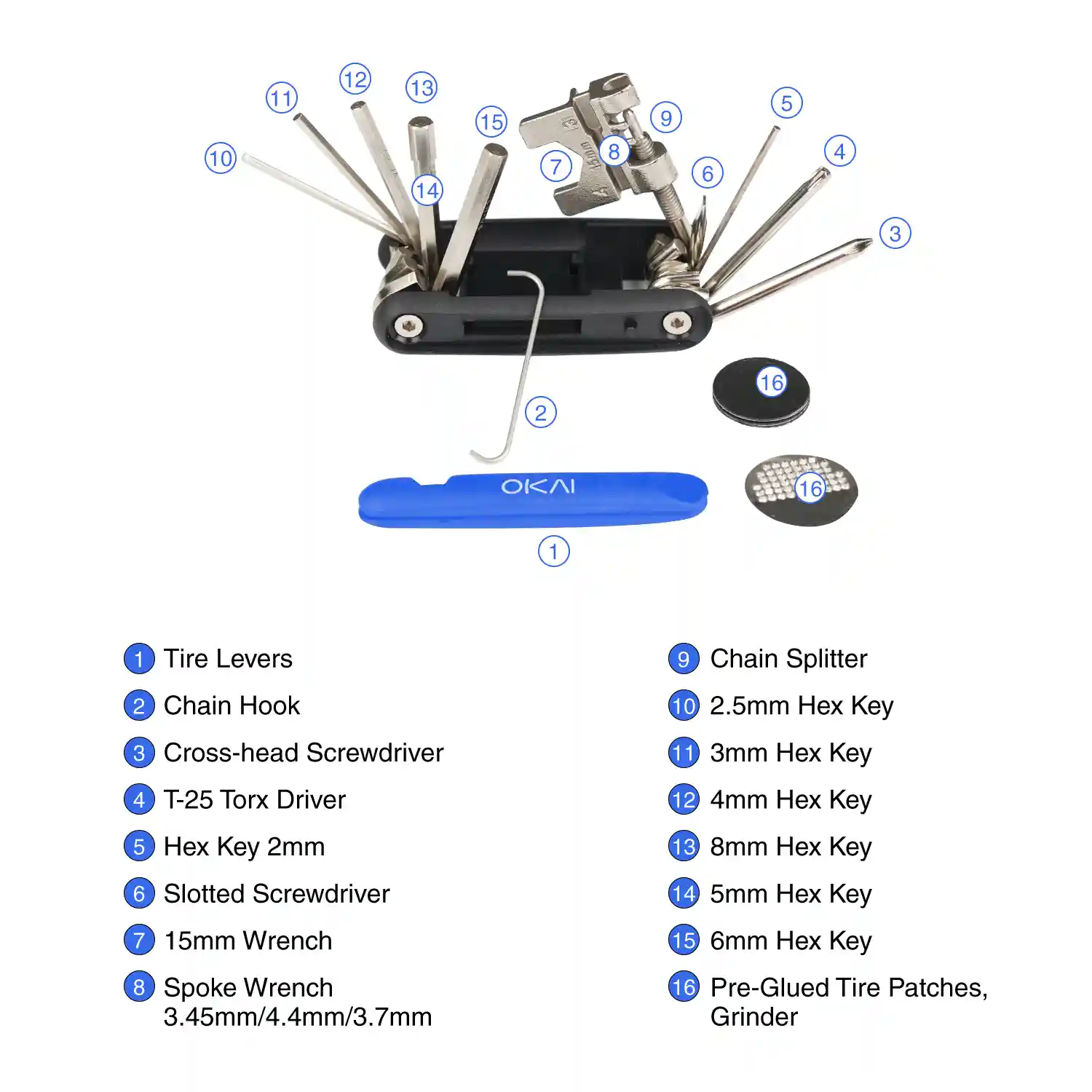 OKAI Bike MultiTool Repair Kit - Image 3