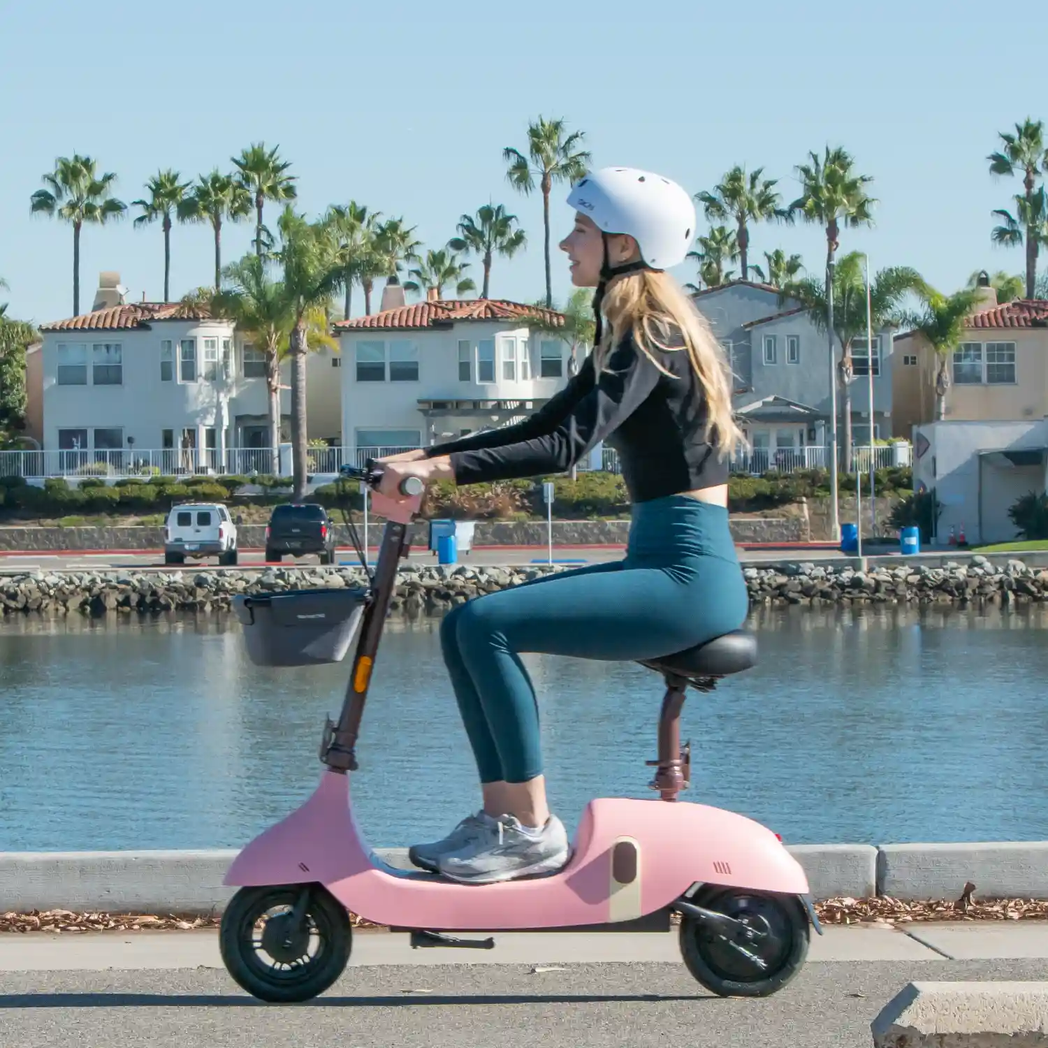 OPEN BOX- OKAI Ceetle PRO EA10C Seated e-Scooter Color Pink #1924 - Image 3